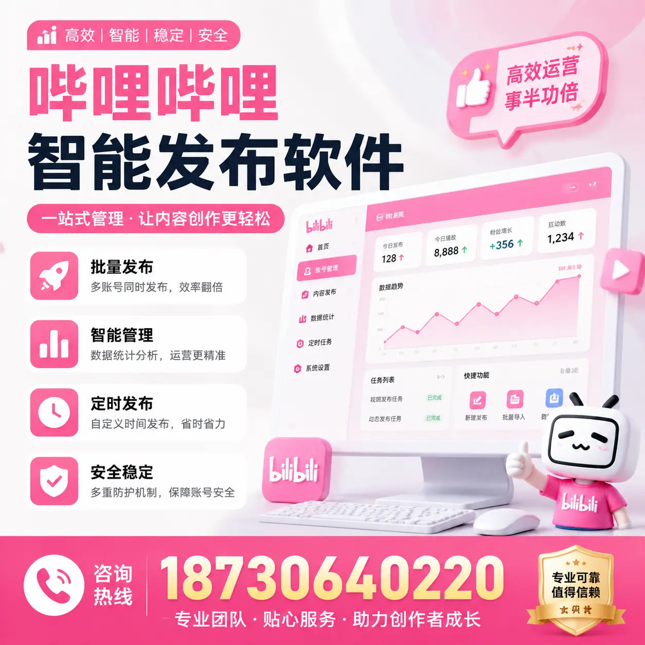 如何评估哔哩哔哩智能发布软件的ROI?韶关 企业必读